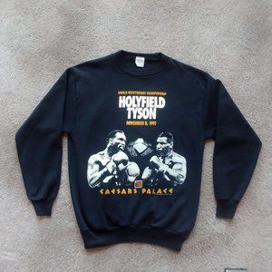 HOLYFIELD TYSON Boxing Sweatshirt Size XL  1991 Fight That Never Happened - NEW